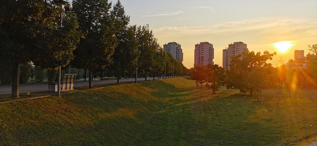 9 - 40 - Ermanno Trapanese - parco Verga al tramonto